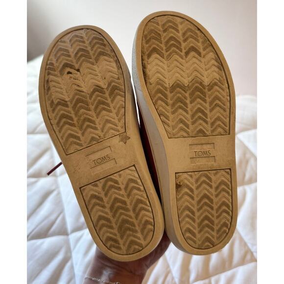 TOMS Lenny Lace Up Cotton Canvas Sneakers Casual Shoes Big Kid Size 1 - Picture 8 of 8